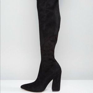 ASOS KARMA Pointy Over The Knee Boots